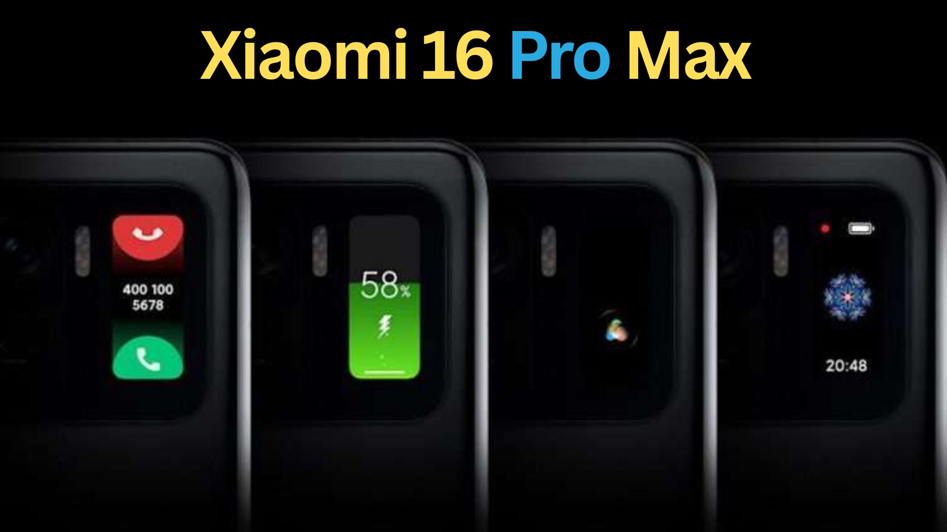 Xiaomi 16 Pro Max Leak Reveals Futuristic Full-Size Rear Screen Design